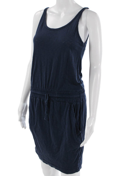 Stateside Women Tank Sundress Dark Blue 100% Supima Cotton Sleeveless Size XS