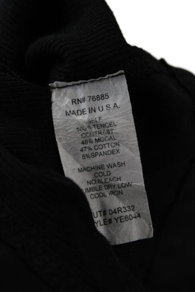 Red Haute Womens Slip Dress Black V Neck Tencel Sleeveless Size M