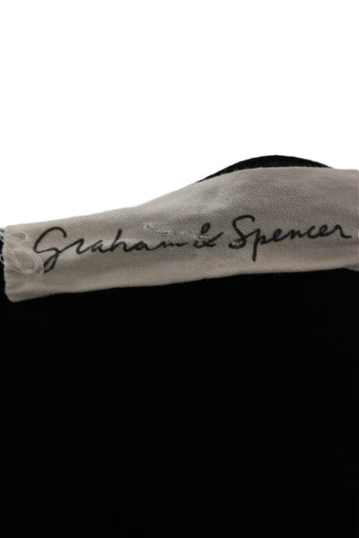 Graham & Spencer Women Bodycon Dress Black Long Sleeve Round Neck Size PP