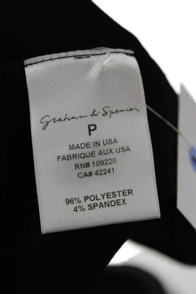 Graham & Spencer Women Bodycon Dress Black Long Sleeve Round Neck Size PP