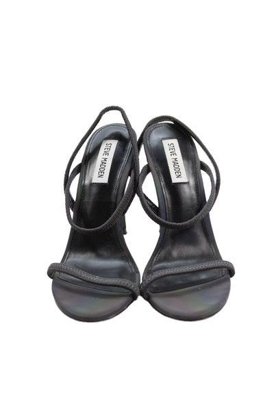 Steve Madden Women's Open Toe Strappy Stiletto Sandals Multicolor Size 8.5