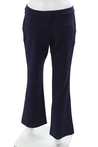 Hale Bob Womens Dress Pants Dark Blue Buckle Inseam 29 Size 4