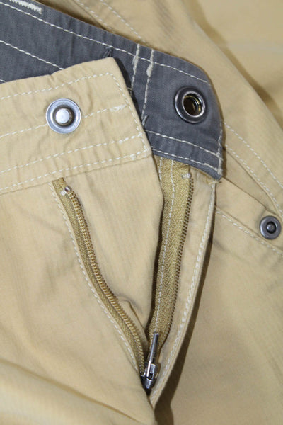 Kuhl Womens Capri Cargo Khakis Beige Button Inseam 21 Size 6