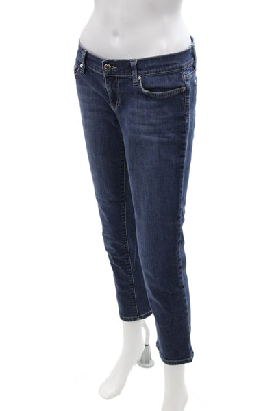 Joes Jeans Women Ankle Cropped Dark Blue Jeans Size 28