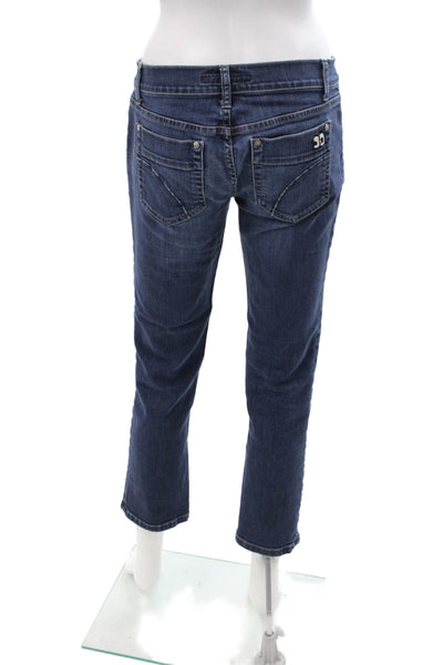 Joes Jeans Women Ankle Cropped Dark Blue Jeans Size 28