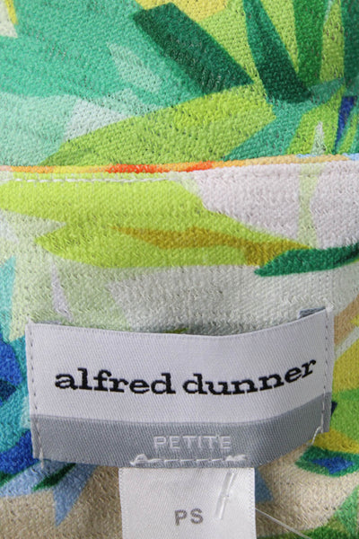 Alfred Dunner Women Tunic 3/4 Sleeve Floral Round Neck MultiColor Size PS