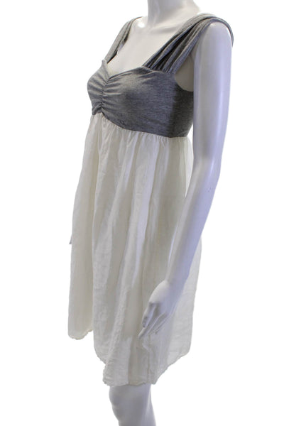 Splendid Women Sundress Gray Sleeveless Boho Supima Modal Size S