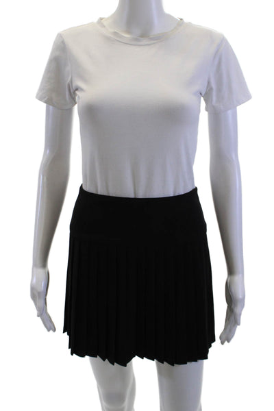Aqua Womens Black Pleated Mini Skirt Size XS