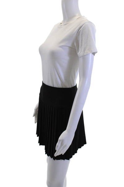Aqua Womens Black Pleated Mini Skirt Size XS