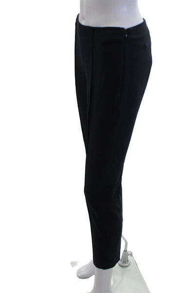 Theory Womens Ankle Cropped Dress Pants Black Zip Size 0