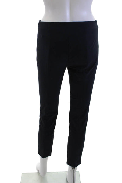 Theory Womens Ankle Cropped Dress Pants Black Zip Size 0