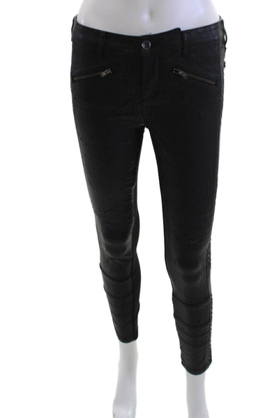 Pilcro Anthropologie Womens Ankle Jeggings Black Size 28