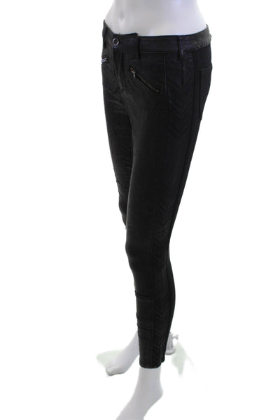 Pilcro Anthropologie Womens Ankle Jeggings Black Size 28