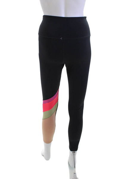 PE Nation Womens Ankle Leggings Black 65% Recycled Nylon Size S