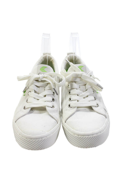 Cariuma Women's Lace Up Rubber Sole Trainer Sneakers White Size 9