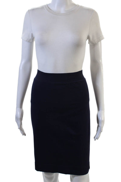 Hard Tail Womens Dark Blue Straight Pencil Skirt Supplex Lycra Size S