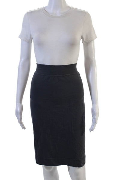 Hard Tail Women Straight Pencil Black Supplex Lycra Skirt Size S