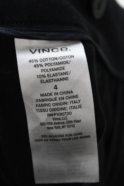 Vince Womens Ankle Cropped Dress Pants Black Size 4