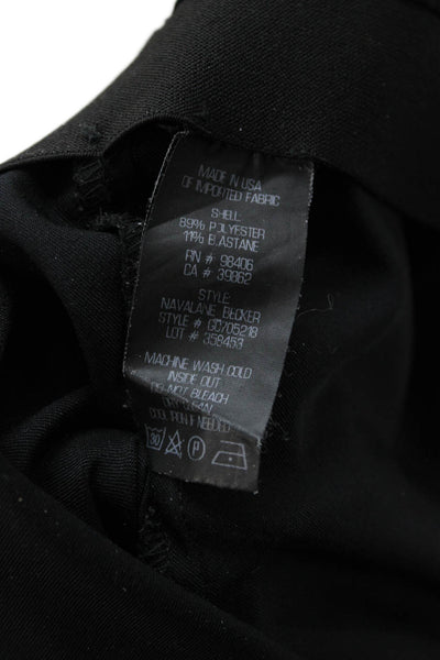 Theory Womens Ankle Dress Pants Black Zip 28in Inseam Size 6
