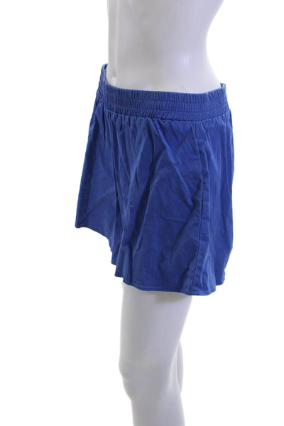 Peppermayo Womens Blue Cotton Collared Kimono Sleeve Top Size 4