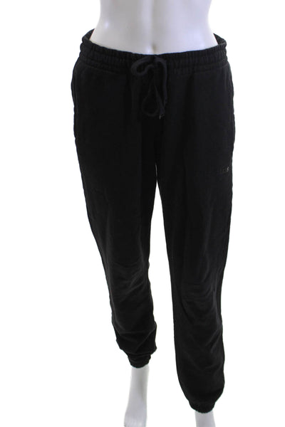 Talentless Womens Drawstring Cuff Ankle Jogger Sweatpants Black Size S