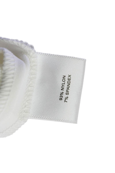 Peter Millar Women Cropped Ankle Pants White Zip Nylon Spandex Size 2