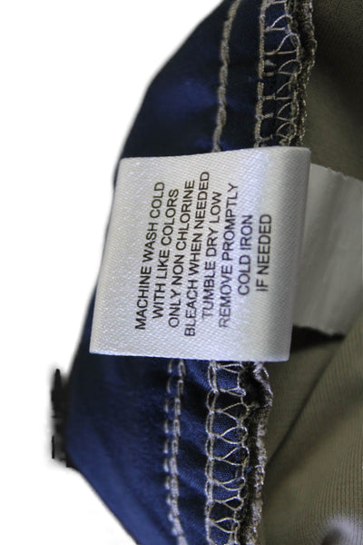 Johnnie-o Mens Gray Chino Khaki Pants Button Polyester Size 35