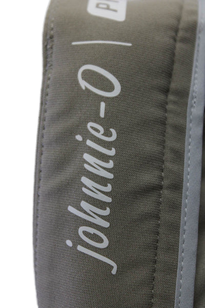 Johnnie-o Men Chino Khakis Gray Polyester Button Fly Solid Fall Size 35