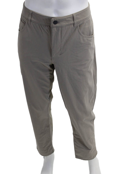 Johnnie-o Mens Chino Khakis Beige Button Size 35