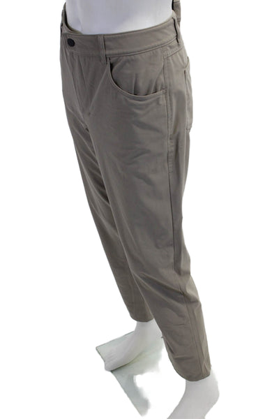 Johnnie-o Mens Chino Khakis Beige Button Size 35