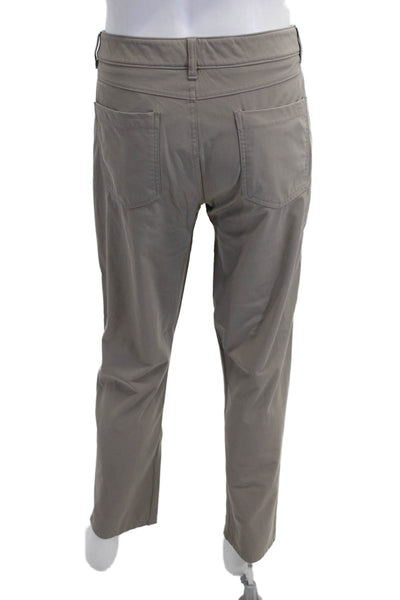 Johnnie-o Mens Chino Khakis Beige Button Size 35