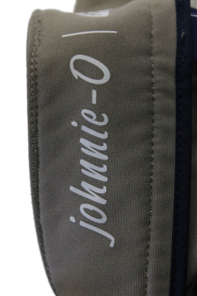 Johnnie-o Mens Chino Pants Gray Button 100% Polyester Size 35