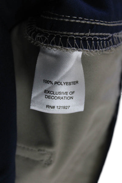 Johnnie-o Mens Chino Pants Gray Button 100% Polyester Size 35