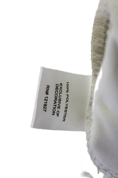 Johnnie-o Mens Chino Pants Beige Button 100% Polyester Size 35