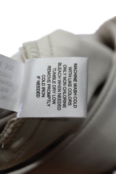 Johnnie-o Mens Chino Pants Beige Button 100% Polyester Size 35