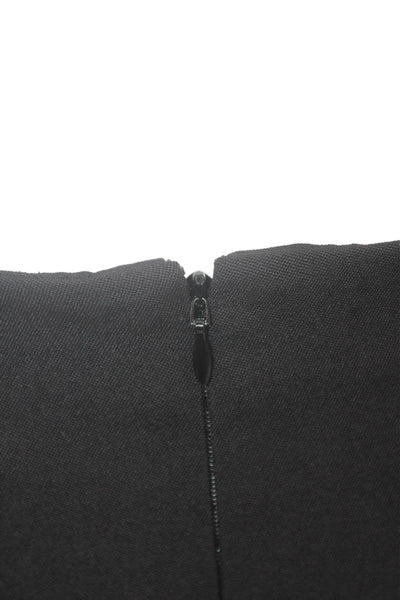 Alexander McQueen Womens Black Wool Straight Pencil Skirt Knee Length Size 44