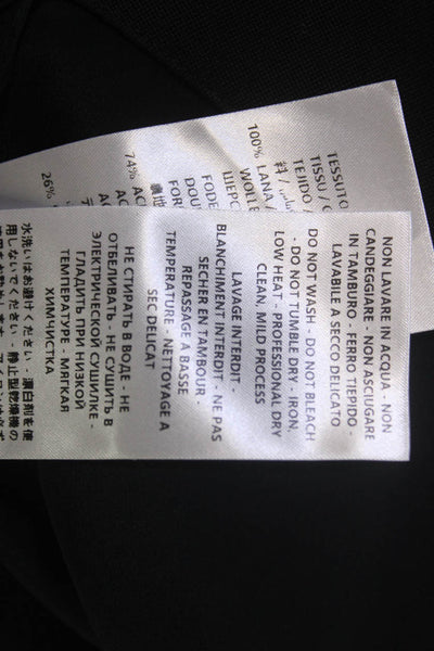 Alexander McQueen Womens Black Wool Straight Pencil Skirt Knee Length Size 44