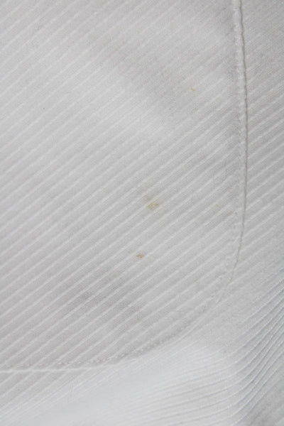 Paul Fredrick Mens Cotton Collared Long Sleeve Button Down Shirt White Size 15