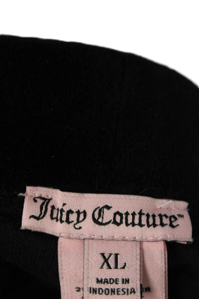 Juicy Couture Women Cropped Sweatpants Black Size XL
