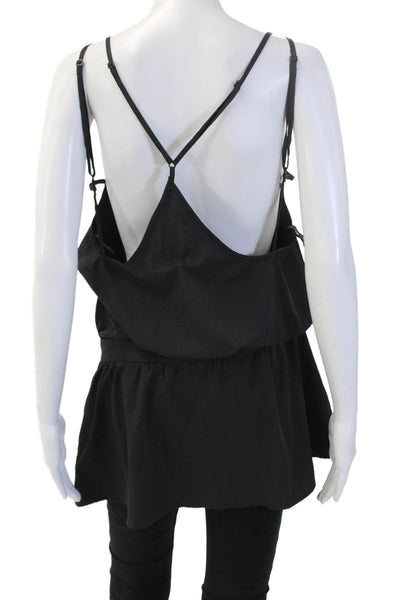 One X One Teaspoon Women Black Sleeveless Camisole Tunic Boho Size S