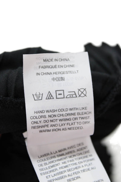 J Crew Womens Black Square Neck Sleeveless Cotton Tank Size XS