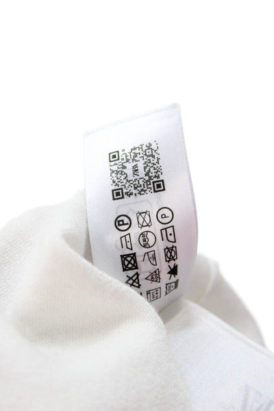 Zara Women Basic White Short Sleeve T-Shirt Viscose Blend Size M