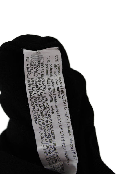 Zara Women Black Mock Neck Pullover Sweater Long Sleeve Size S