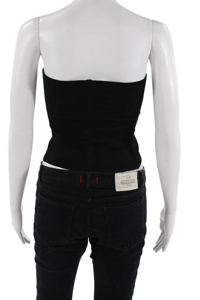 Bumpsuit Womens Solid Stretch Postpartum Belly Band Black Size M
