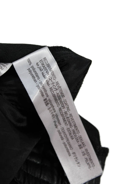 Zara Unisex Jogger Pants Black Drawstring 100% Polyurethane Size S