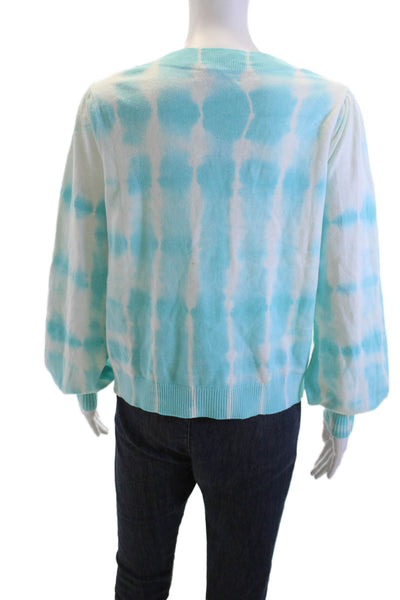 Generation Love Womens V-Neck Button Cardigan Light Blue Long Sleeve Size S