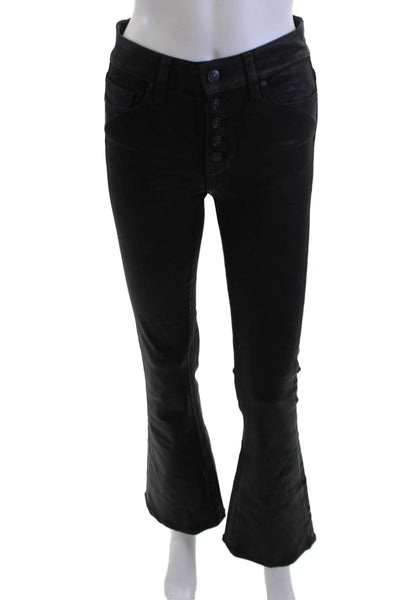 Paige Women Black Bootcut Flared Jeans Size 25