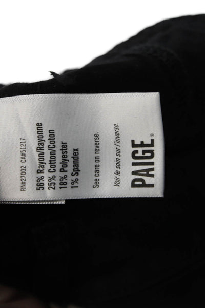 Paige Women Black Bootcut Flared Jeans Size 25