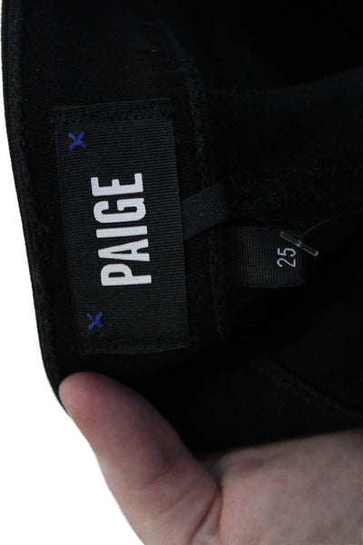 Paige Women Black Bootcut Flared Jeans Size 25