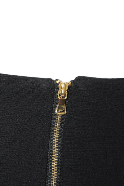 Milly Womens Straight Pencil Mini Skirt Black Size 2